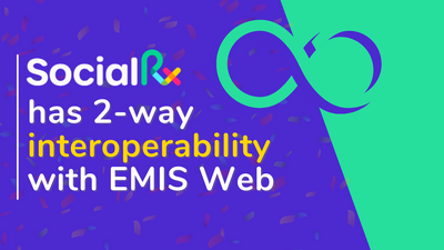 <font color="#4D29D0">Social Rx is fully interoperable with EMIS Web</font>